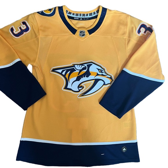 ADIDAS / NASHVILLE PREDATORS / NHL GOLD VIKTOR ARVIDSSON 33 HOME JERSEY - Picture 2 of 13